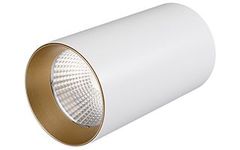 Светильник накладной SP-POLO-R85-1-15W Warm White 40deg (White, Gold Ring)