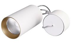Светильник подвесной SP-POLO-R85-2-15W Warm White 40deg (White, Gold Ring)