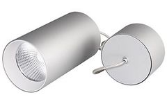 Светильник подвесной SP-POLO-R85-2-15W Warm White 40deg (Silver, White Ring)