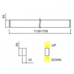 Светильник INI led 04 UP&DOWN